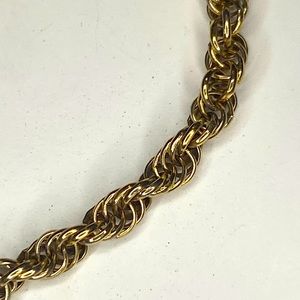 Vintage gold tone Sarah Coventry rope bracelet